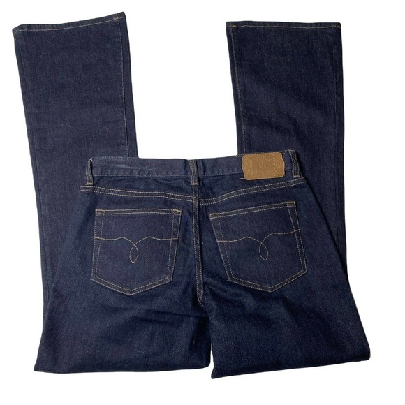 Ralph Lauren Jeans Co Dark Wash Straight Flare Leg Denim Pants Womens Size 2 - Picture 4 of 10